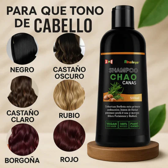SHAMPOO CHAO  CANAS + TRATMIENTO