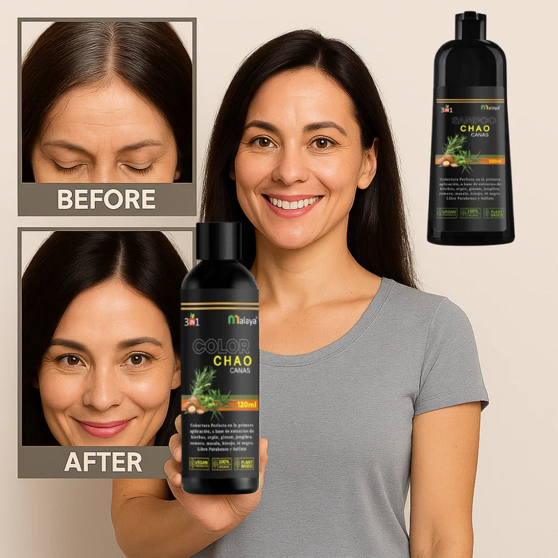 SHAMPOO CHAO  CANAS + TRATMIENTO