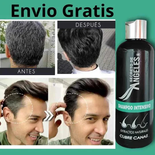 🌿Shampoo Original Natural Cubre Canas Secreto de Ángeles ➕ Colágeno y Exfoliante GRATIS🎁